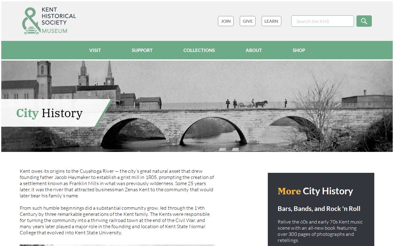 Kent city directory historical society collections