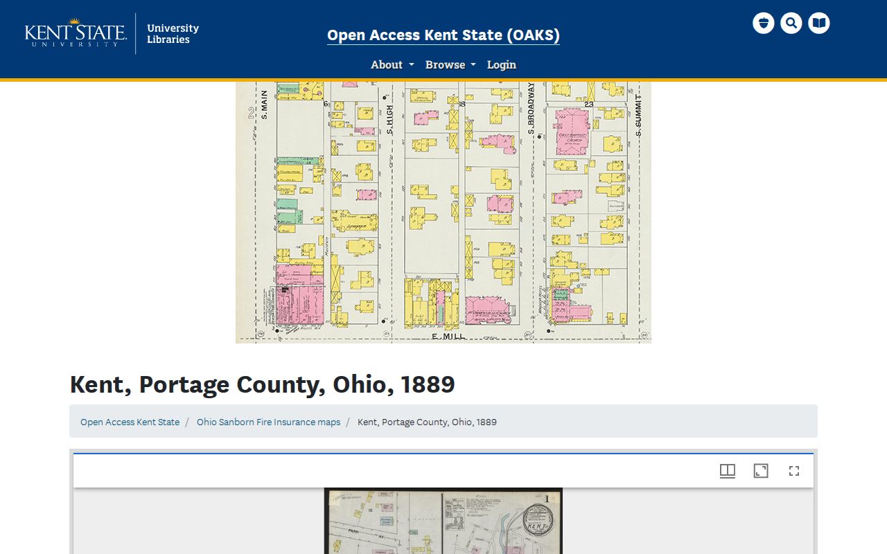 Kent street directory 1889 Sanborn map